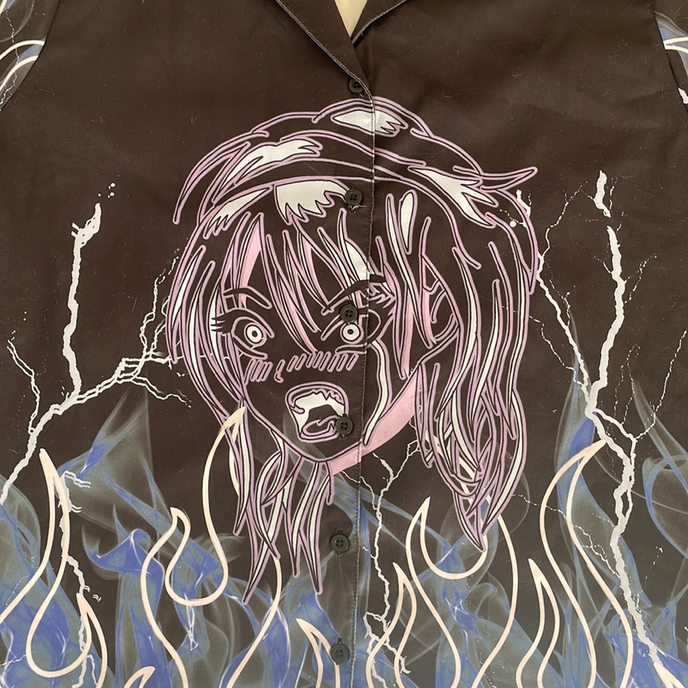 Button up VITROL anime shirt